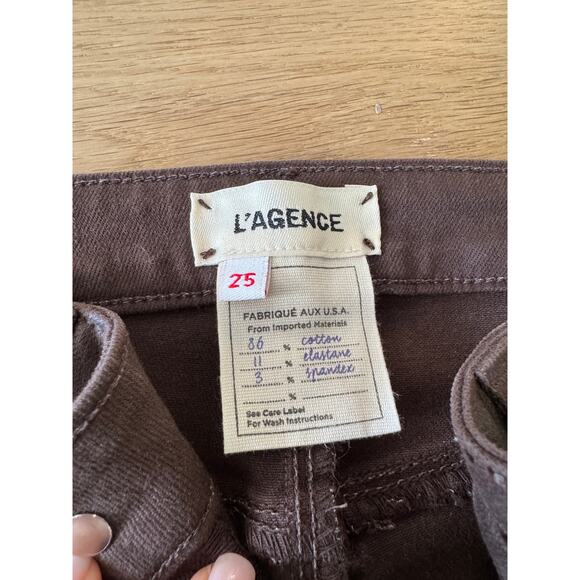 L’agence Margot Expresso Coated Jean Size 25 $280 - Picture 5 of 7